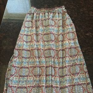 High waist maxi skirt
